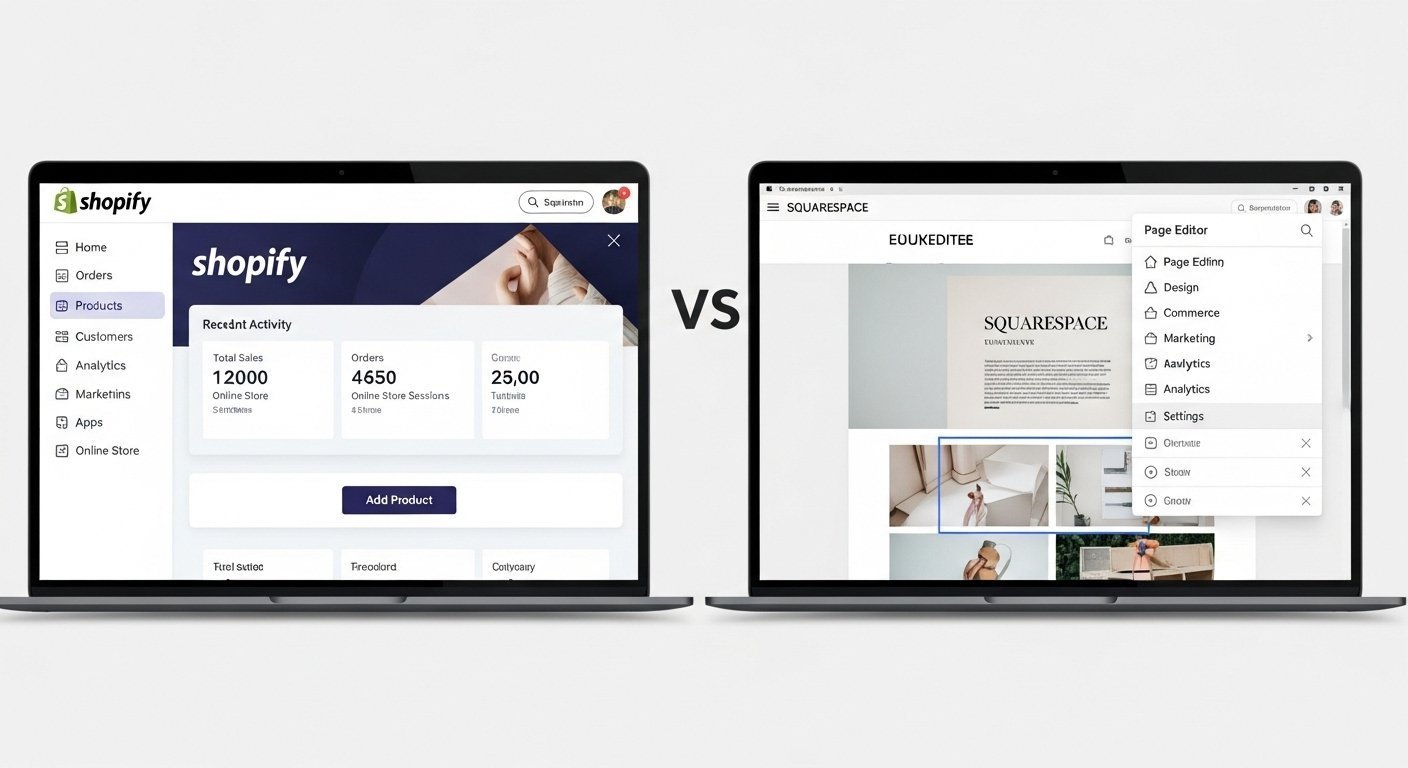 Shopify vs Squarespace