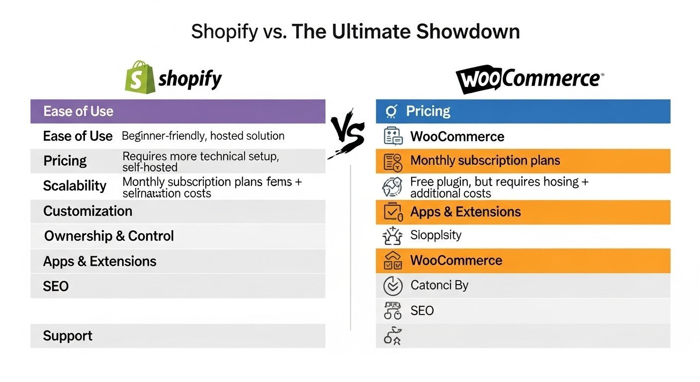 Shopify vs WooCommerce